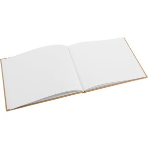 Gold Book Guest Book Forever brown 25x20 cm 100 white pages