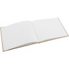 Gold Book Guest Book Forever brown 25x20 cm 100 white pages