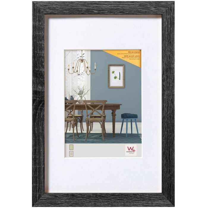 Walther Wooden Frame Fiorito 30x40 cm dark grey acrylic glass