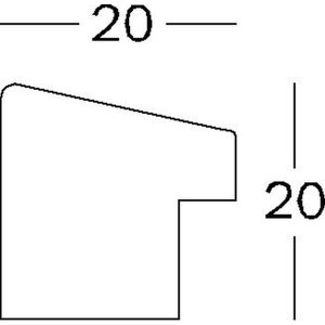 Walther Wooden Frame Fiorito 60x80 cm white acrylic glass