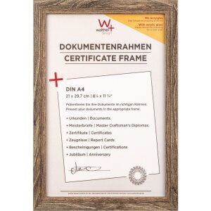 Walther Wooden Frame Fiorito 21x29,7 cm walnut acrylic glass