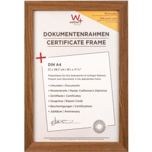 Walther Wooden Frame Fiorito 21x29,7 cm dark oak acrylic...