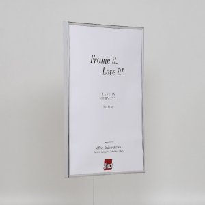 Effect plastic frame Art silver 10x15 cm clear glass