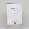 Effect plastic frame Art gold 10x15 cm clear glass