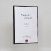 Effect plastic frame Art black 10x15 cm clear glass