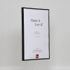 Effect plastic frame Art black 10x15 cm clear glass