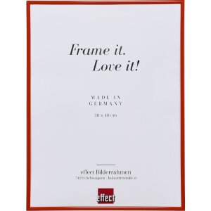 Effect plastic frame Art red 10x15 cm clear glass