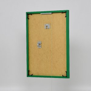 Effect plastic frame Art green 10x15 cm clear glass