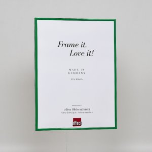 Effect plastic frame Art green 10x15 cm clear glass