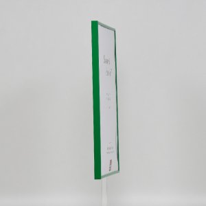 Effect plastic frame Art green 10x15 cm clear glass