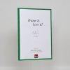 Effect plastic frame Art green 10x15 cm clear glass