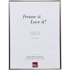 Effect plastic frame Art platinum 10x15 cm clear glass