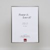 Effect plastic frame Art platinum 10x15 cm clear glass