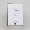 Effect plastic frame Art platinum 10x15 cm clear glass