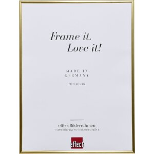 Effect plastic frame Art gold 18x24 cm clear glass