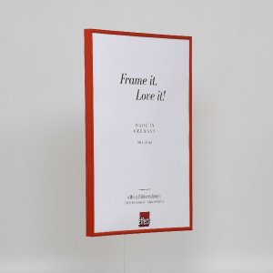 Effect plastic frame Art red 18x24 cm clear glass