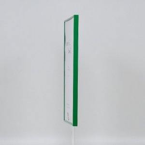 Effect plastic frame Art green 18x24 cm clear glass