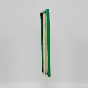 Effect plastic frame Art green 18x24 cm clear glass