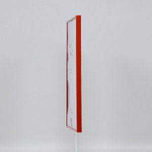 Effect plastic frame Art red 18x27 cm clear glass