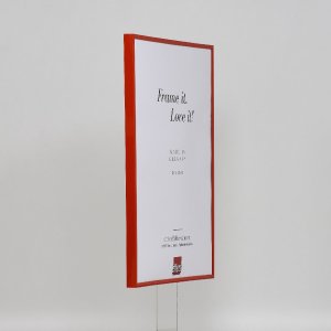 Effect plastic frame Art red 18x27 cm clear glass