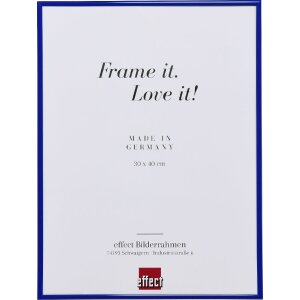 Effect plastic frame Art blue 21x29.7 cm clear glass