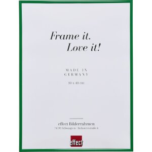 Effect plastic frame Art green 25x60 cm clear glass