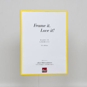 Effect plastic frame Art yellow 25x70 cm clear glass