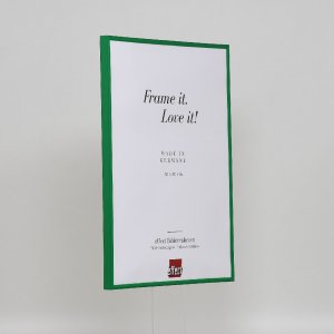 Effect plastic frame Art green 35x50 cm clear glass