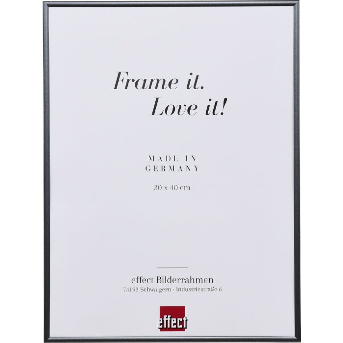 Effect plastic frame Art anthracite 42x59.4 cm clear glass