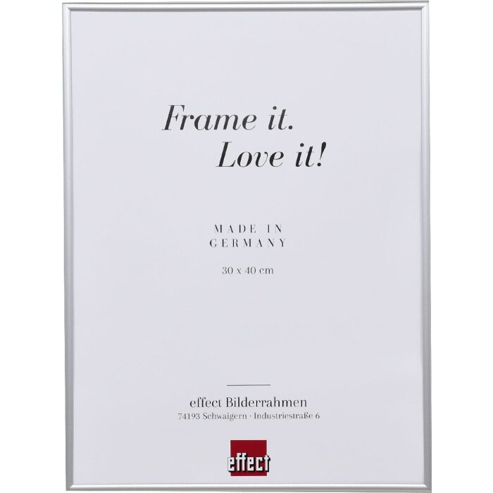 Effect plastic frame Art alulike 10.5x14.8 cm clear glass