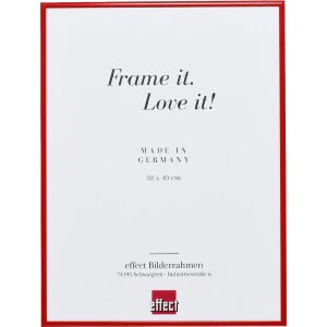 Effect aluminium picture frame 18x27 cm red clear glass...