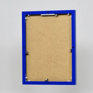 Effect aluminium frame 18x27 cm blue clear glass MDF back panel portrait landscape format