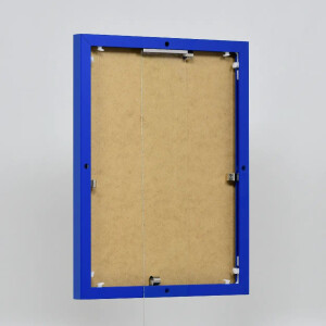 Effect aluminium frame 18x27 cm blue clear glass MDF back panel portrait landscape format