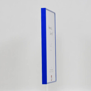 Effect aluminium frame 18x27 cm blue clear glass MDF back panel portrait landscape format