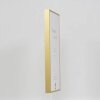 Effect aluminium picture frame 18x27 cm gold clear glass portrait and landscape format