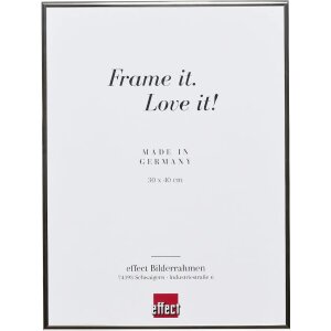 Effect aluminium picture frame 18x27 cm silver high gloss...