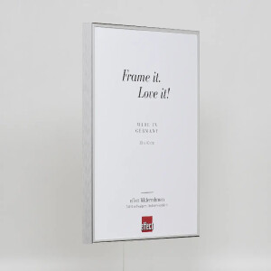 Effect aluminium picture frame Quadro 20x30 cm silver high gloss clear glass