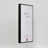 Effect Aluminium Picture Frame Quadro 21x29,7 cm Black Clear Glass High Landscape