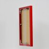 Effect aluminium picture frame Quadro 23x70 cm red clear glass MDF back panel