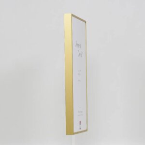 Effect aluminium picture frame Quadro Gold 23x70 cm clear glass MDF back panel