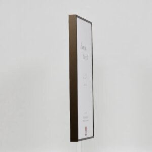 Effect aluminium picture frame Quadro 23x70 cm bronze clear glass dimensionally stable