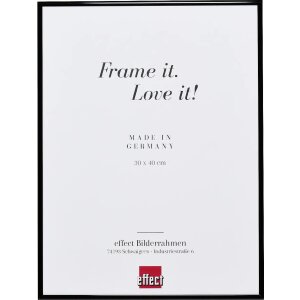 Effect aluminium picture frame Quadro 23x70 cm black high...