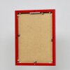 Effect aluminium picture frame Quadro 24x30 cm red clear glass portrait and landscape format