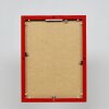 Effect aluminium picture frame Quadro 24x30 cm red clear glass portrait and landscape format