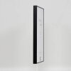 Effect aluminium picture frame Quadro 24x30 cm black clear glass MDF back panel