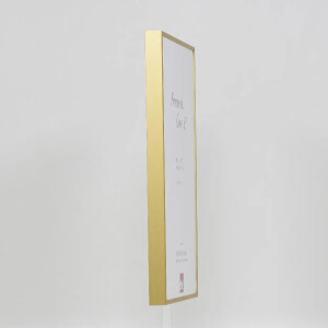 Effect aluminium picture frame Quadro 25x70 cm gold clear glass MDF back panel