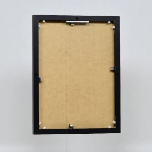 Effect aluminium picture frame Quadro 30x30 cm black clear glass