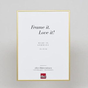 Effect aluminium picture frame Quadro 42x59.4 cm gold clear glass