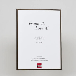 Effect aluminium picture frame Quadro 42x59.4 cm bronze clear glass