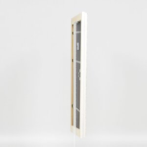 Effect Wooden Baroque Frame Profile 37 white 7x10 cm Normal Glass